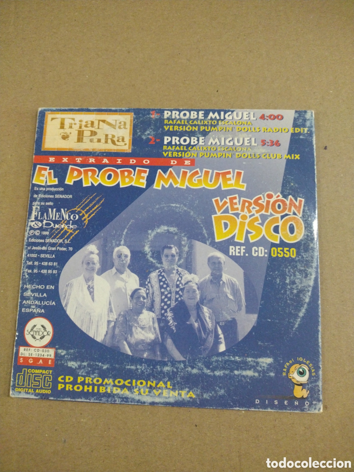 CDs de m&uacute;sica: Triana Pura. El Probe Miguel Version Disco. CD - Foto 2