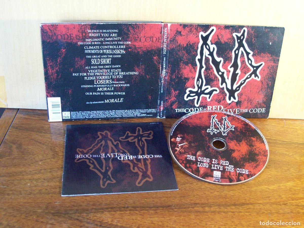 CDs de m&uacute;sica: NAPALM DEATH - THE CODE IS RED...LONG LIVE THE CODE - CD D GIPACK CON LIBRETO - Foto 1