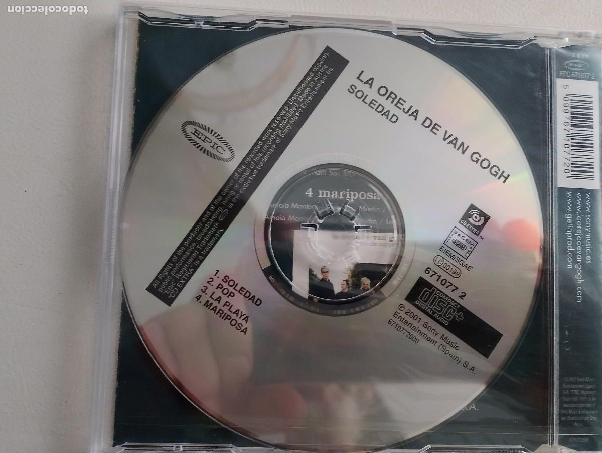 CDs de m&uacute;sica: La Oreja De Van Gogh &lrm;&ndash; Soledad CD, Single, Enhanced 2001 - Foto 3