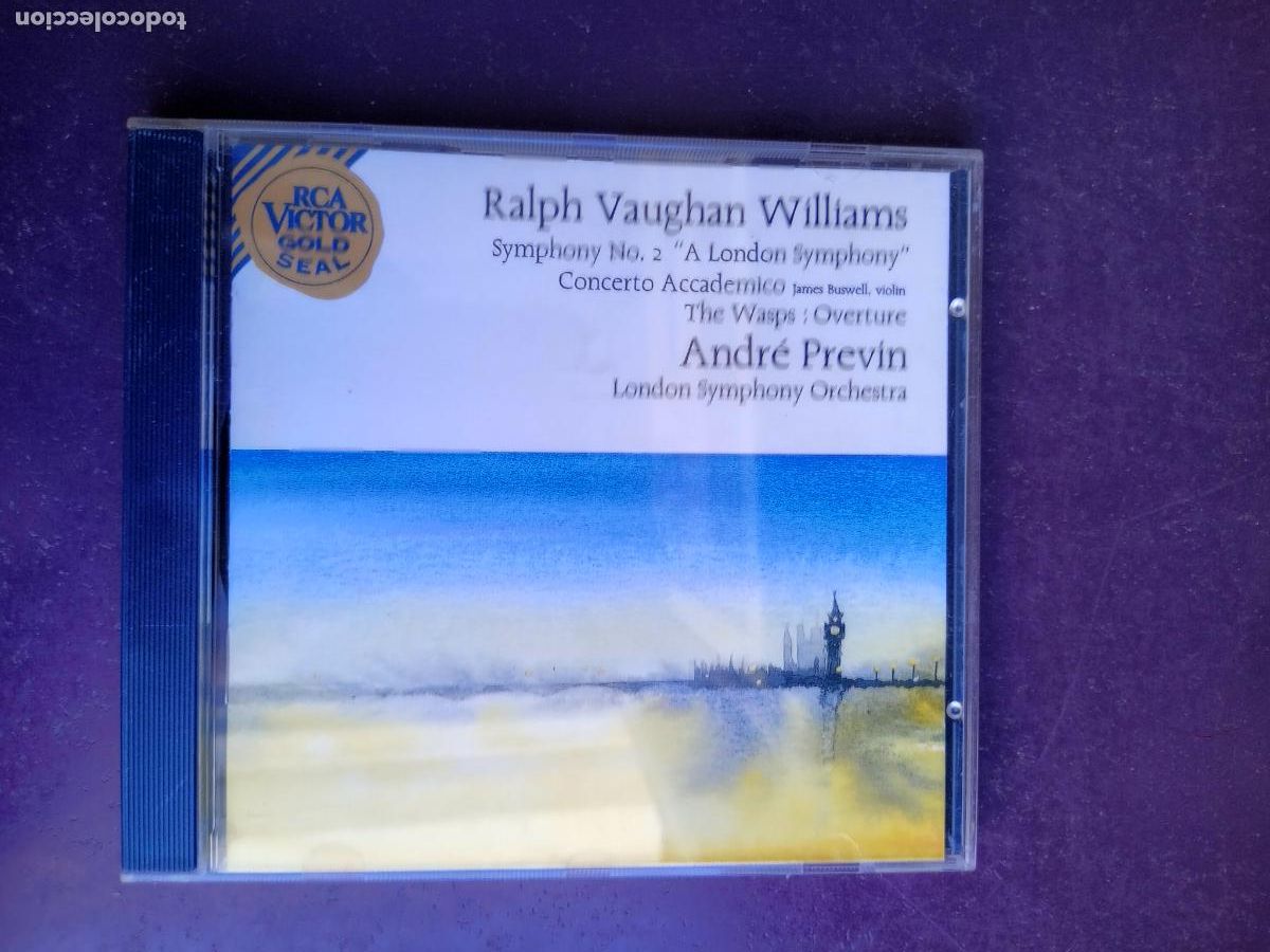 Music CDs: Ralph Vaughan Williams - Symphony N&ordm;2, A London Symphony - CD RCA 1990 - CLASICA