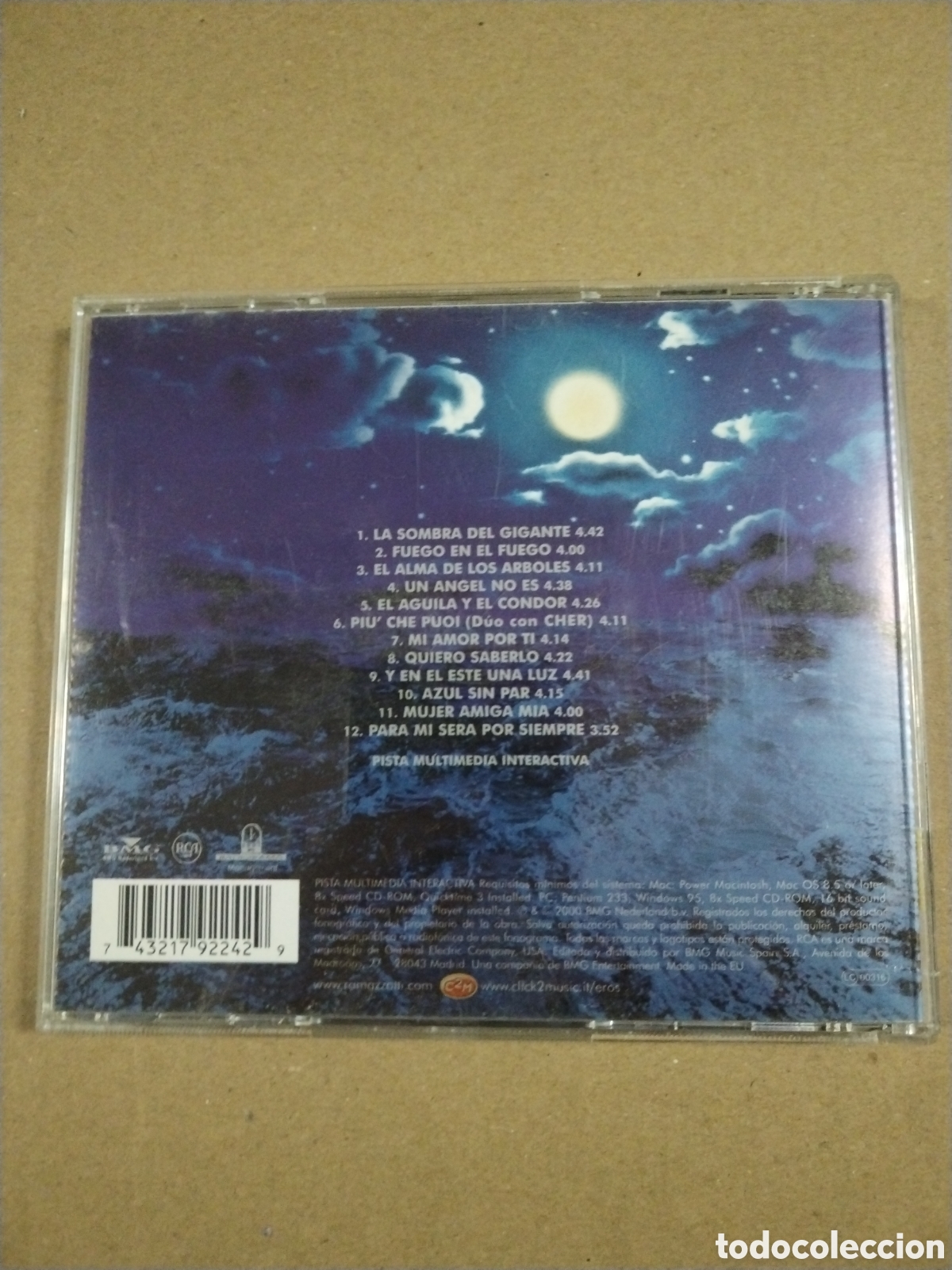 CDs de m&uacute;sica: EROS RAMAZZOTTI. ESTILO LIBRE. CD - Foto 2