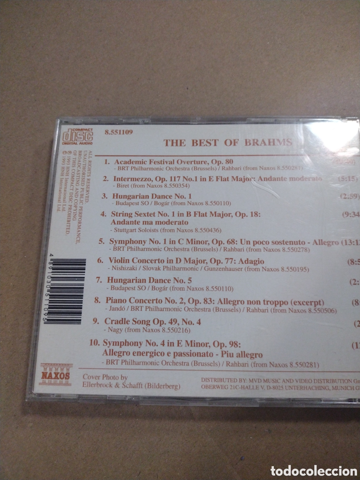 CDs de m&uacute;sica: The Best of Brahms. CD - Foto 2