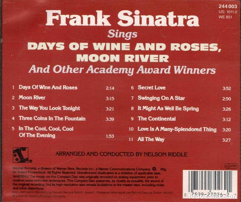 CDs de m&uacute;sica: Frank Sinatra - Academy Award Winners. CD - Foto 2