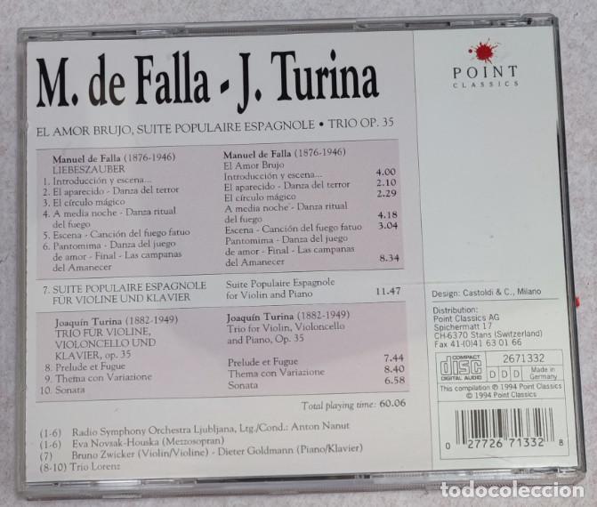 CDs de m&uacute;sica: FALLA, J. TURINA, POINT CLASSIC 1994, CD - Foto 2