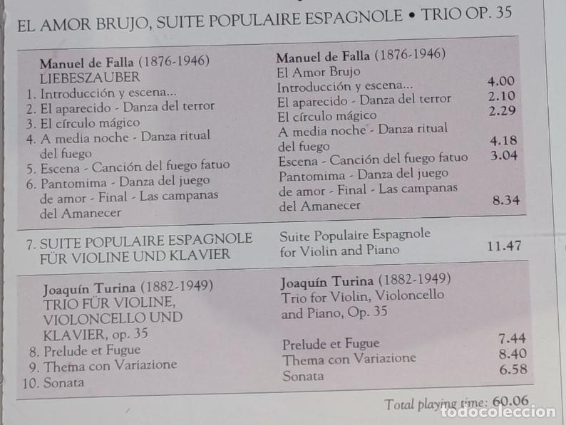 CDs de m&uacute;sica: FALLA, J. TURINA, POINT CLASSIC 1994, CD - Foto 3