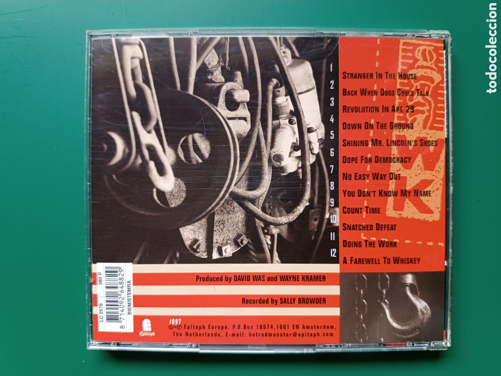 CDs de m&uacute;sica: CD: WAYNE KRAMER - Citizen Wayne (Epitaph, 1997) - Ex MC5 - - Foto 2