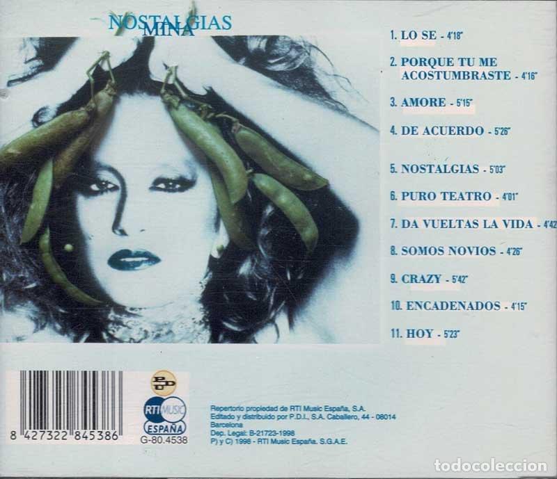 CDs de m&uacute;sica: Mina - Nostalgias. CD - Foto 2