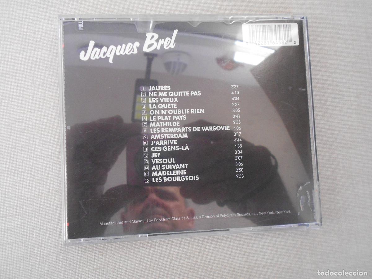 CDs de m&uacute;sica: JACQUES BREL - MASTER SERIE - PHILIPS - 1977 - NE QUITE PAS - CD - Foto 3