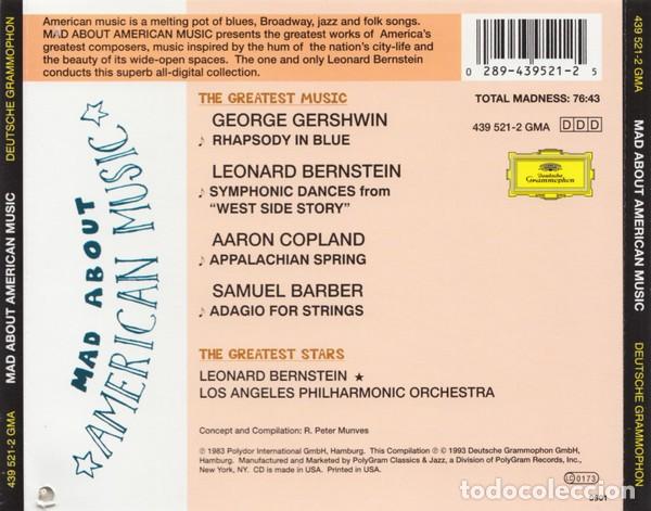 CDs de m&uacute;sica: Mad About American Music - Various - Foto 2