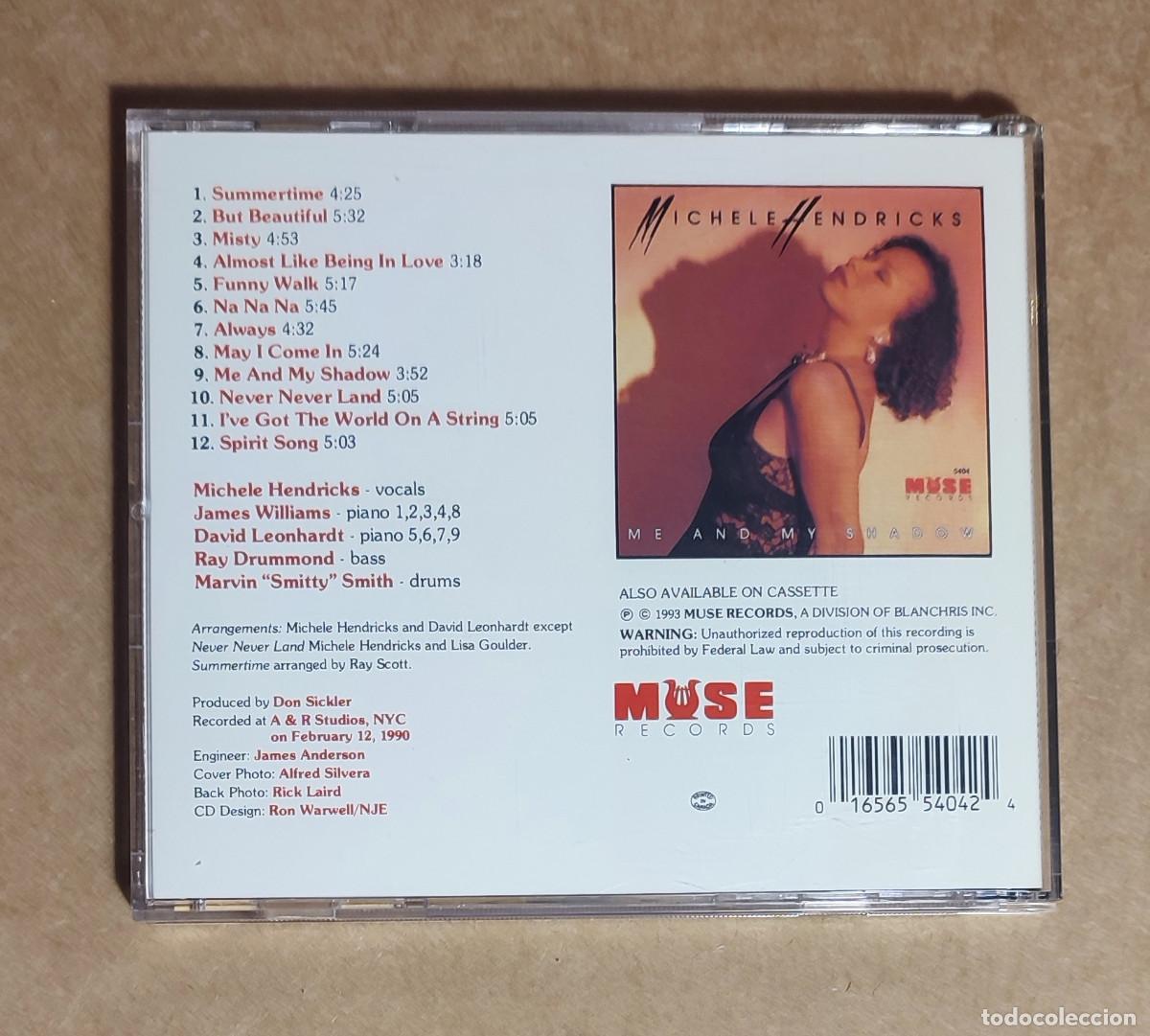 CDs de m&uacute;sica: MICHELE HENDRICKS - ME AND MY SHADOW - 1990 - Foto 3