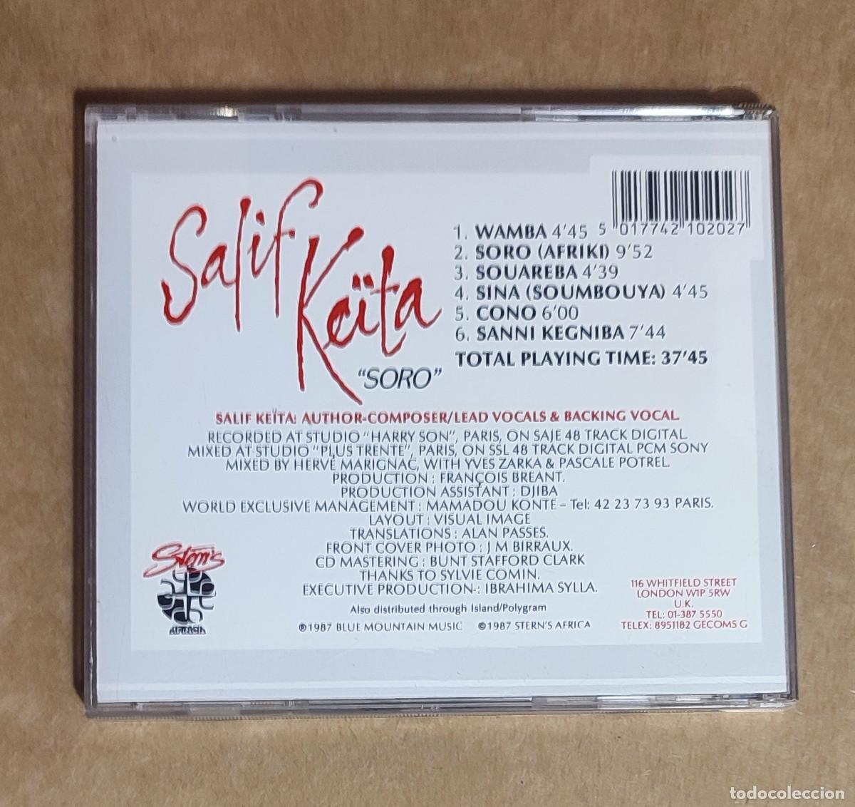CDs de m&uacute;sica: SALIF KEITA - SORO - 1987 - Foto 3