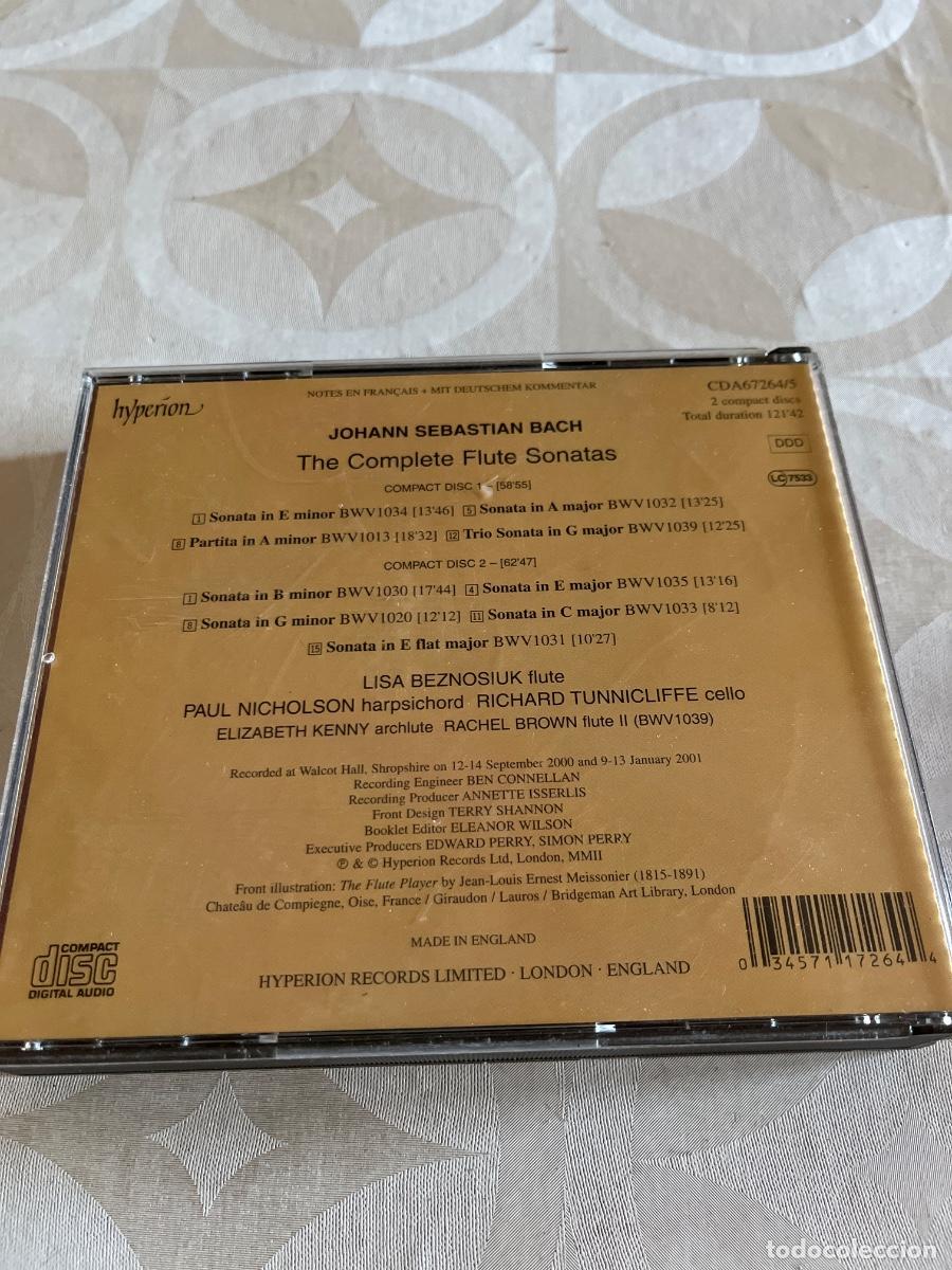 CDs de m&uacute;sica: Bach The Complete Flute Sonatas 2 CD - Foto 2