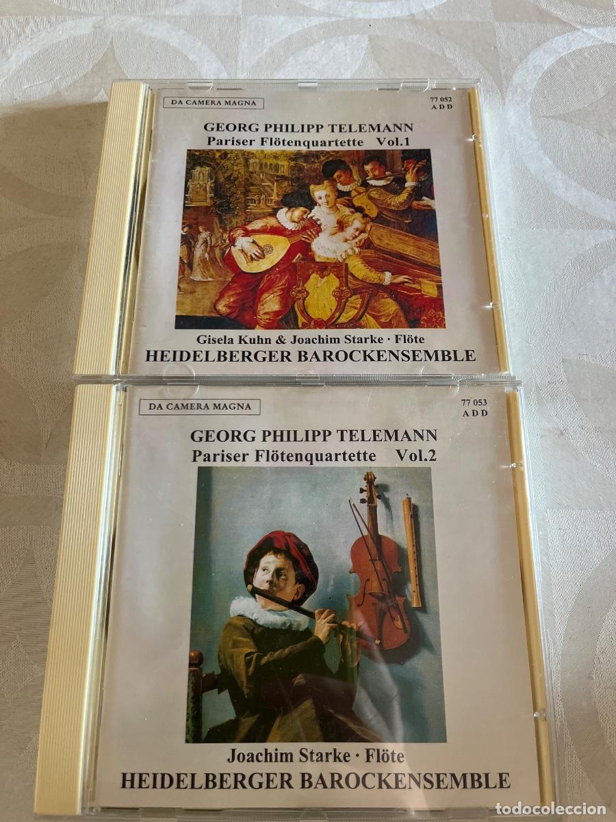 CDs de Musique: Georg Philipp Telemann Pariser Fl&ouml;tenquartette Vol 1 y 2