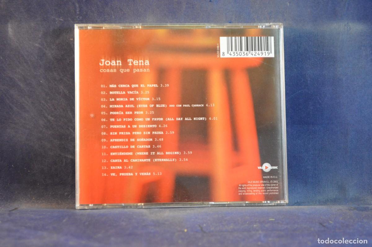 CDs de m&uacute;sica: JOAN TENA &ndash; COSAS QUE PASAN - CD - Foto 2