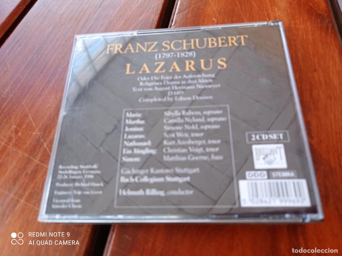 CDs de m&uacute;sica: SCHUBERT. LAZARUS. ORATORIO. ESTUCHE CON 2 CDS + LIBRETO. - Foto 2