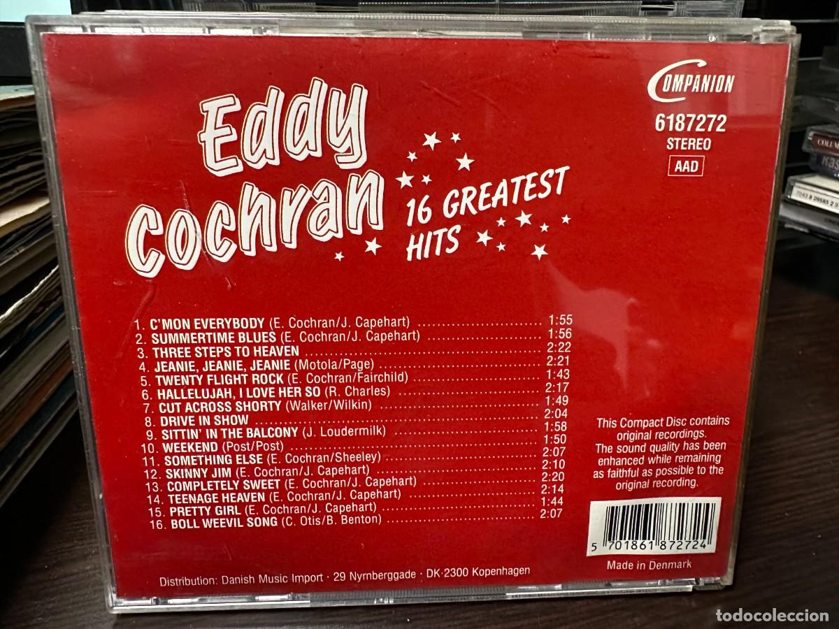 CDs de m&uacute;sica: Eddie Cochran - 16 Greatest Hits (CD) - Foto 2