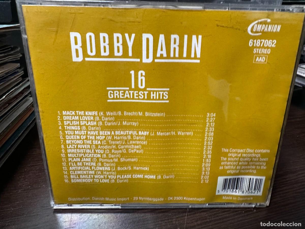 CDs de m&uacute;sica: Bobby Darin - 16 Greatest Hits (CD) - Foto 2