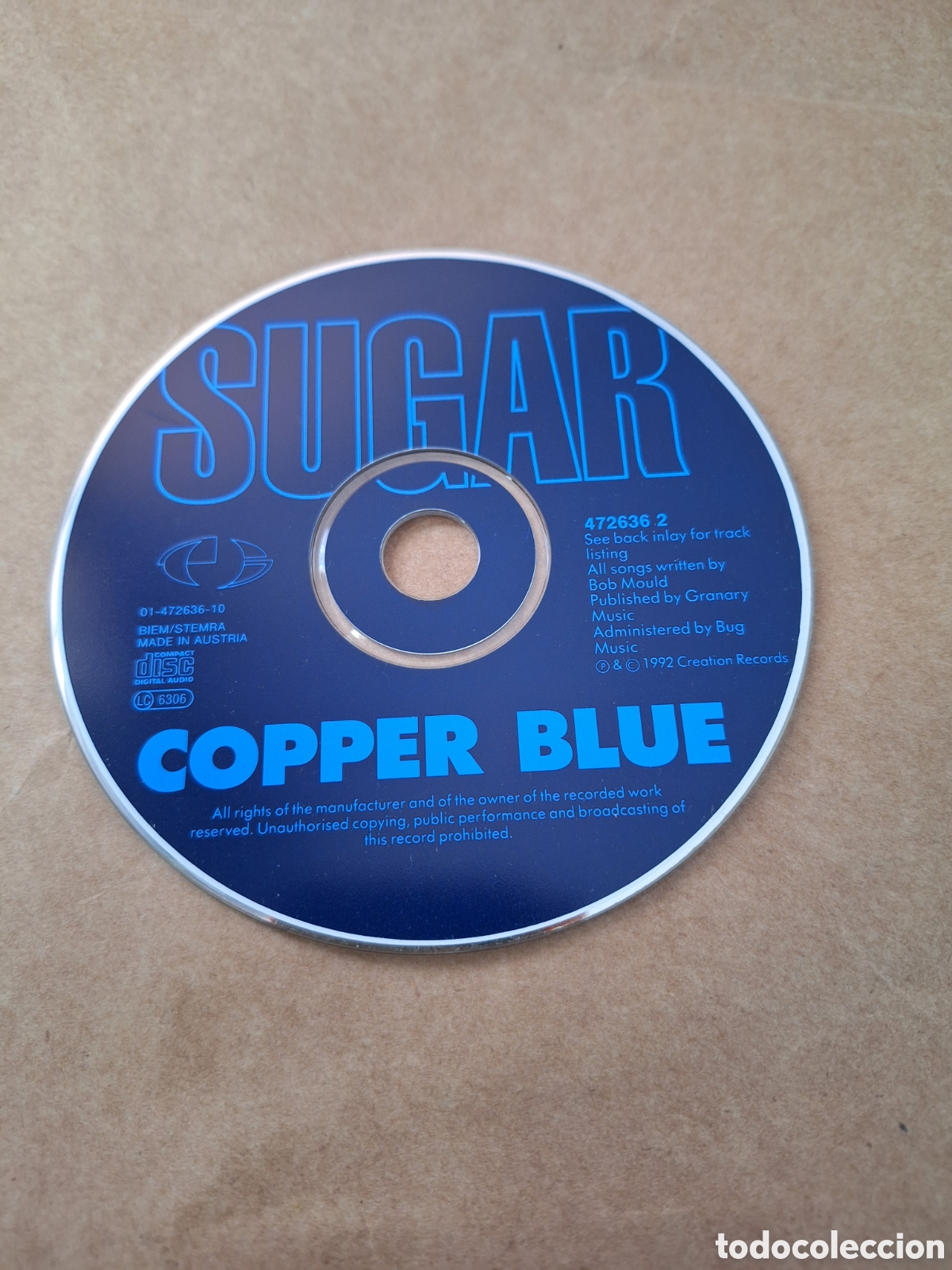 CDs de m&uacute;sica: Sd90 sugar copper blue solo disco - Foto 1