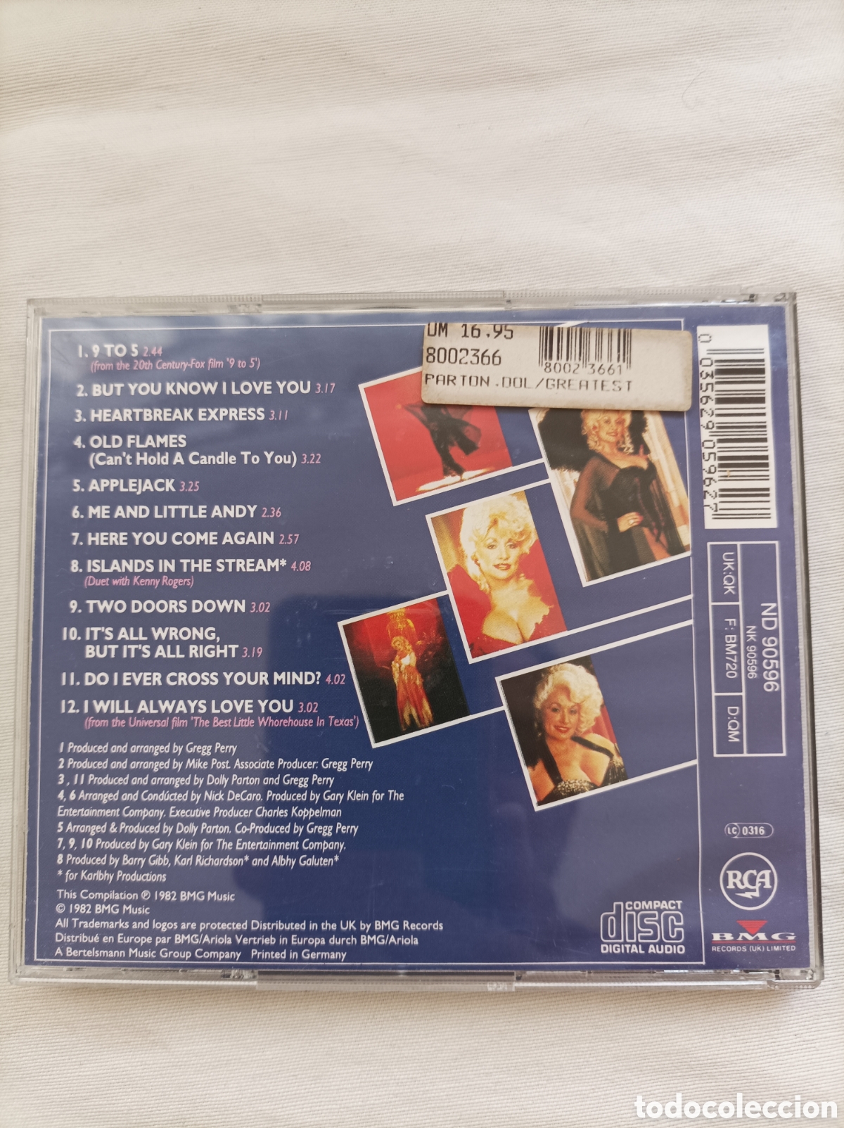 CDs de m&uacute;sica: Dolly parton. Greatest hits. Cd - Foto 2