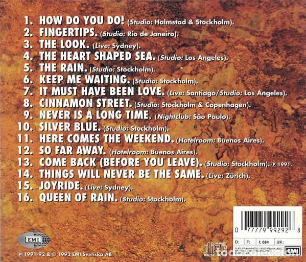 CDs de m&uacute;sica: ROXETTE &lrm;-TOURISM CD 1992 - Foto 2
