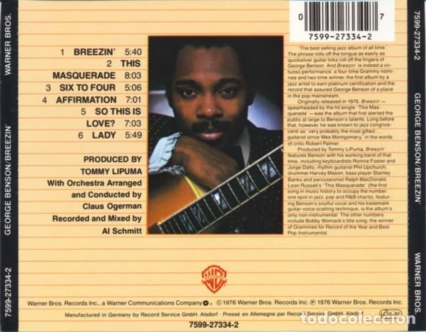 CDs de m&uacute;sica: George Benson &ndash; Breezin - Foto 2