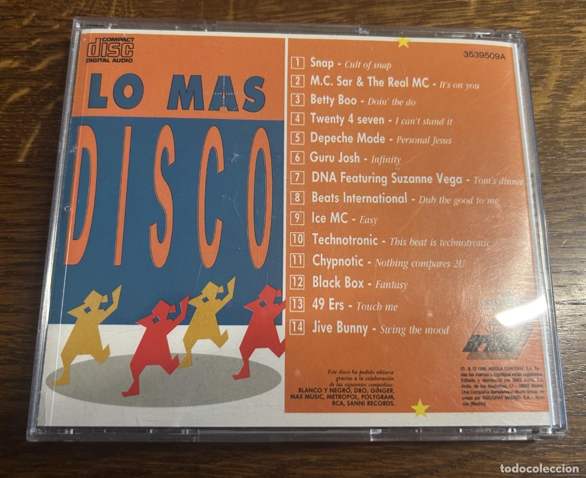 CDs de m&uacute;sica: LO MAS DISCO CD 1990 - Foto 2