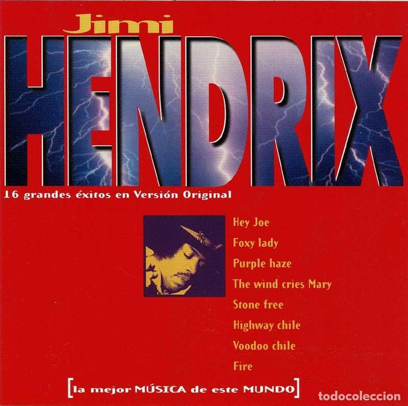 CDs de m&uacute;sica: Jimi Hendrix - 16 Grandes Exitos en Versi&oacute;n Original. CD - Foto 1