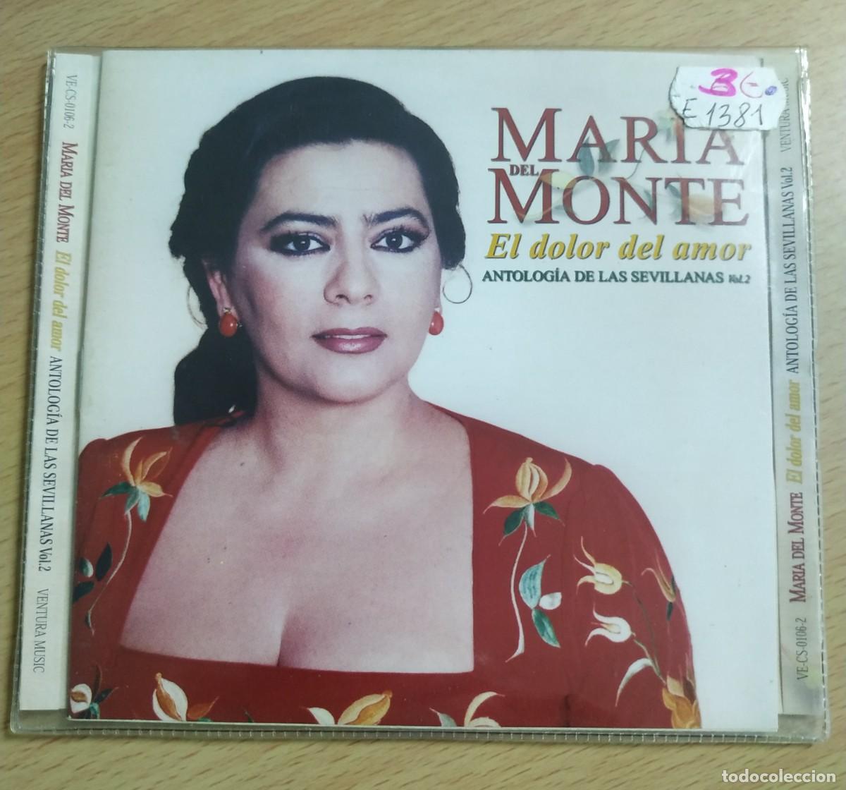 CDs de m&uacute;sica: CD MARIA DEL MONTE - EL DOLOR DEL AMOR - EN FUNDA DE PLASTICO - Foto 1