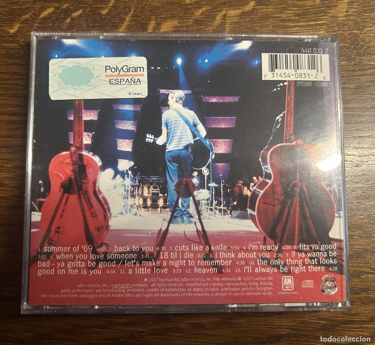 CDs de m&uacute;sica: BRYAN ADAMS UNPLUGGED CD 1997 - Foto 2
