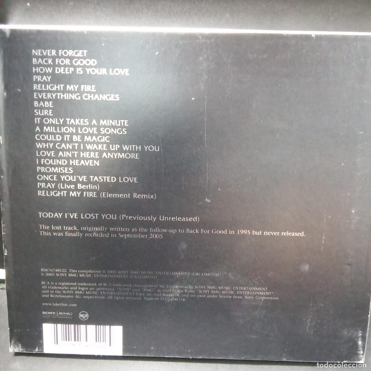 CDs de m&uacute;sica: TAKE THAT, NEVER FORGET. CD THE ULTIMATE COLLECTION En caja - Foto 2