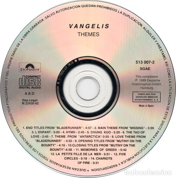 CDs de m&uacute;sica: Vangelis &lrm;&ndash; Themes, Spain - Foto 2