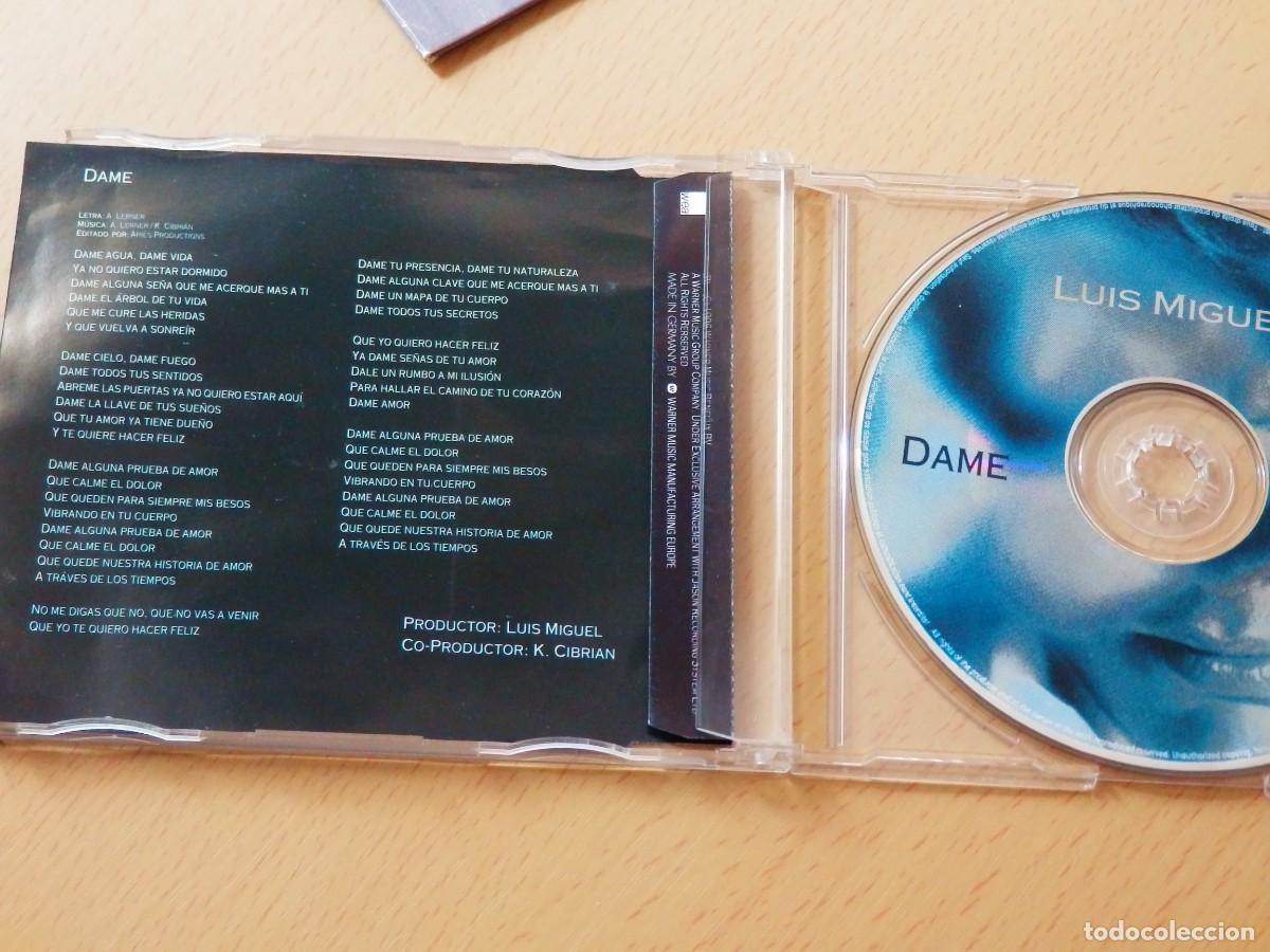 CDs de m&uacute;sica: LUIS MIGUEL* CD single * Dame * 1996 Rare - Foto 2