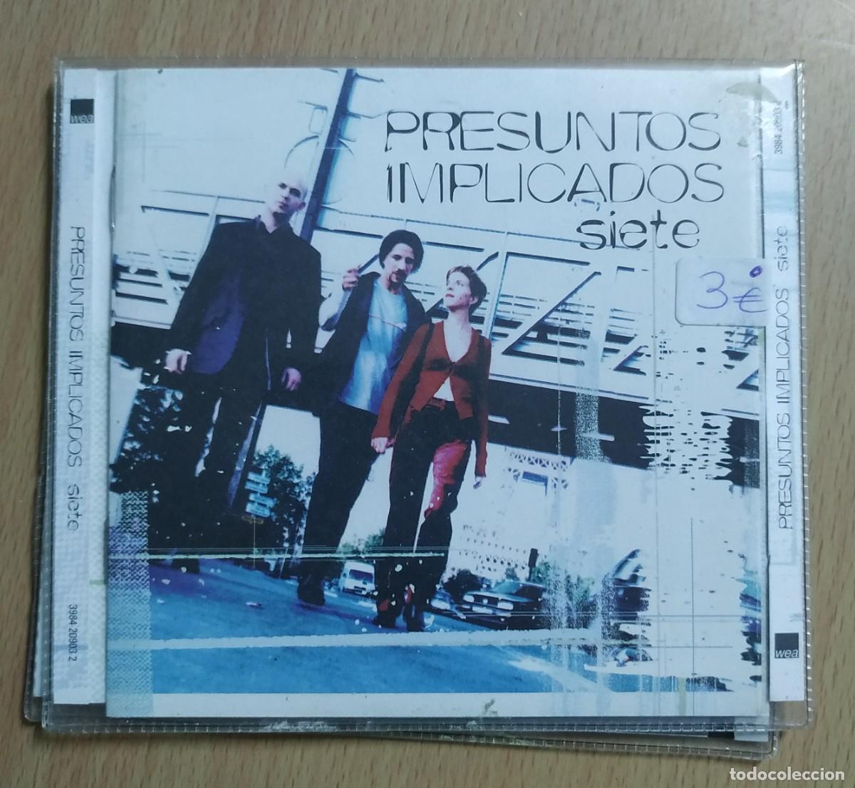 CDs de m&uacute;sica: CD PRESUNTOS IMPLICADOS - SIETE - EN FUNDA DE PLASTICO - Foto 1