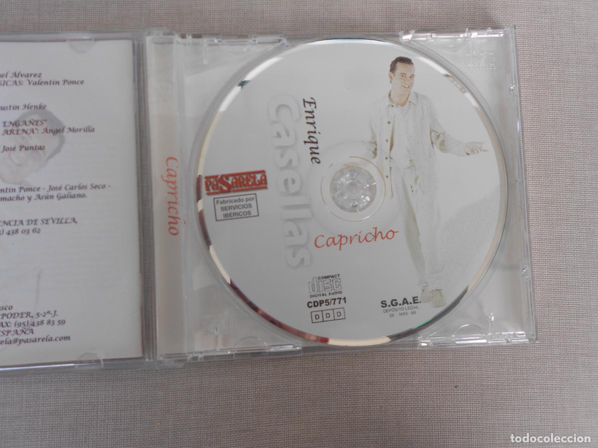 CDs de m&uacute;sica: ENRIQUE CASELLAS - CAPRICHO - CD 10 TEMAS 1999 - Foto 2