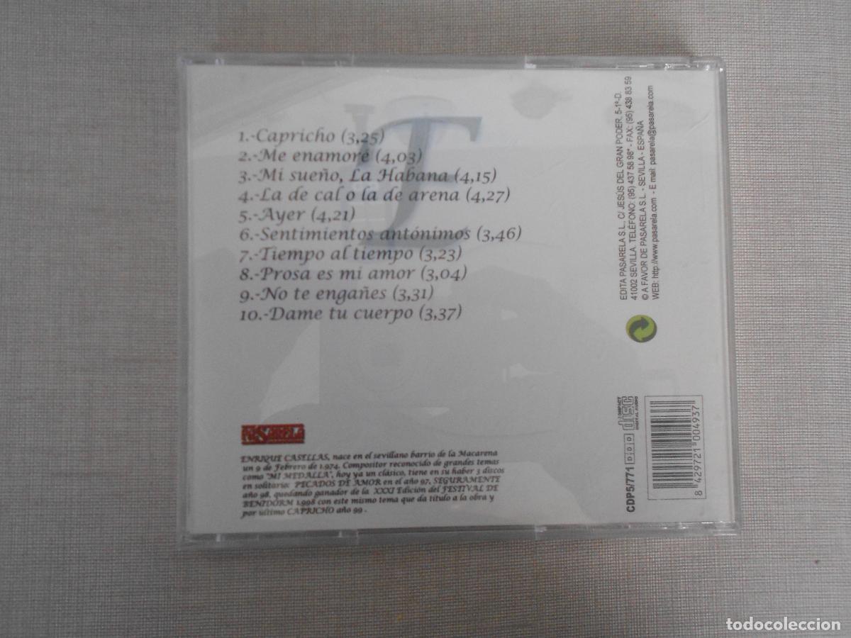 CDs de m&uacute;sica: ENRIQUE CASELLAS - CAPRICHO - CD 10 TEMAS 1999 - Foto 3
