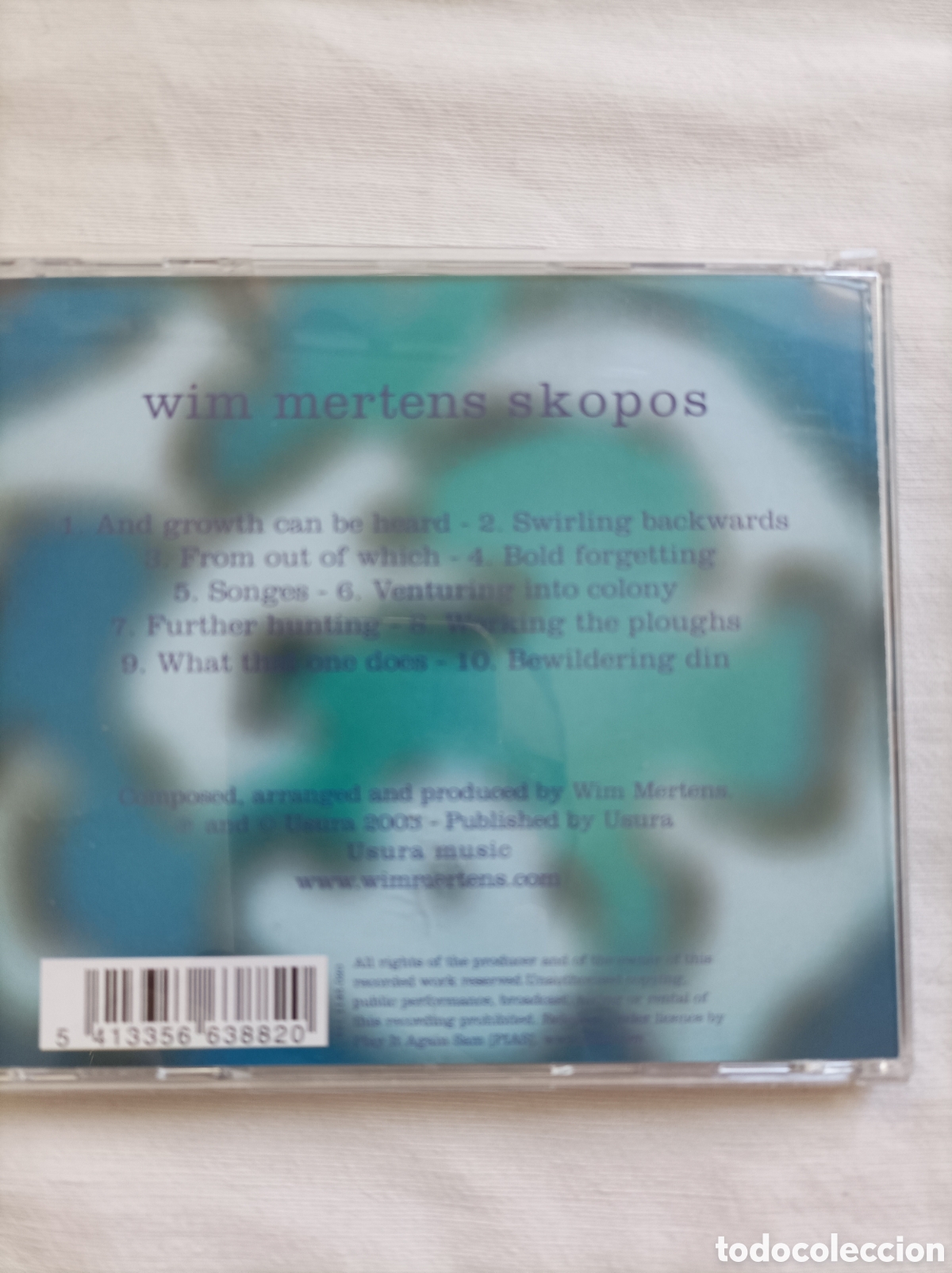 CDs de m&uacute;sica: Wim mertens. Shopos. Cd . - Foto 2
