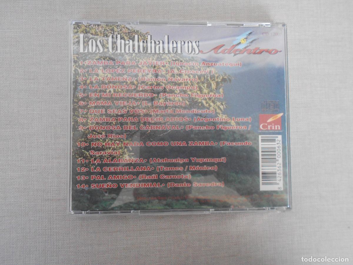 CDs de m&uacute;sica: LOS CHALCHALEROS - ADENTRO - CD 1999 - Foto 3