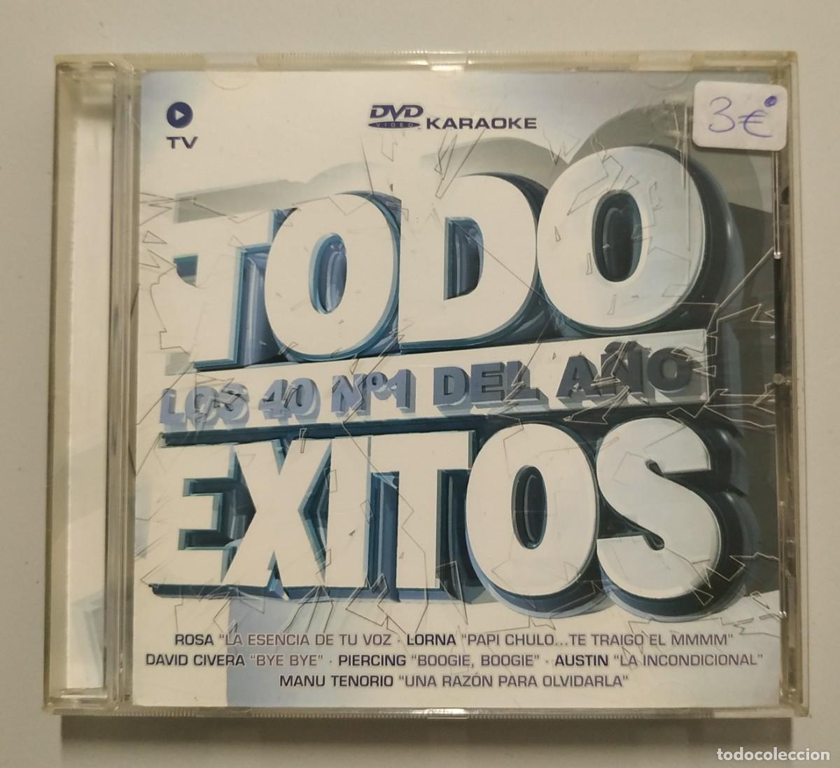 CDs de m&uacute;sica: CD TODO EXITOS - LOS 40 NUMEROS 1 DEL A&Ntilde;O - DVD KARAOKE - Foto 1
