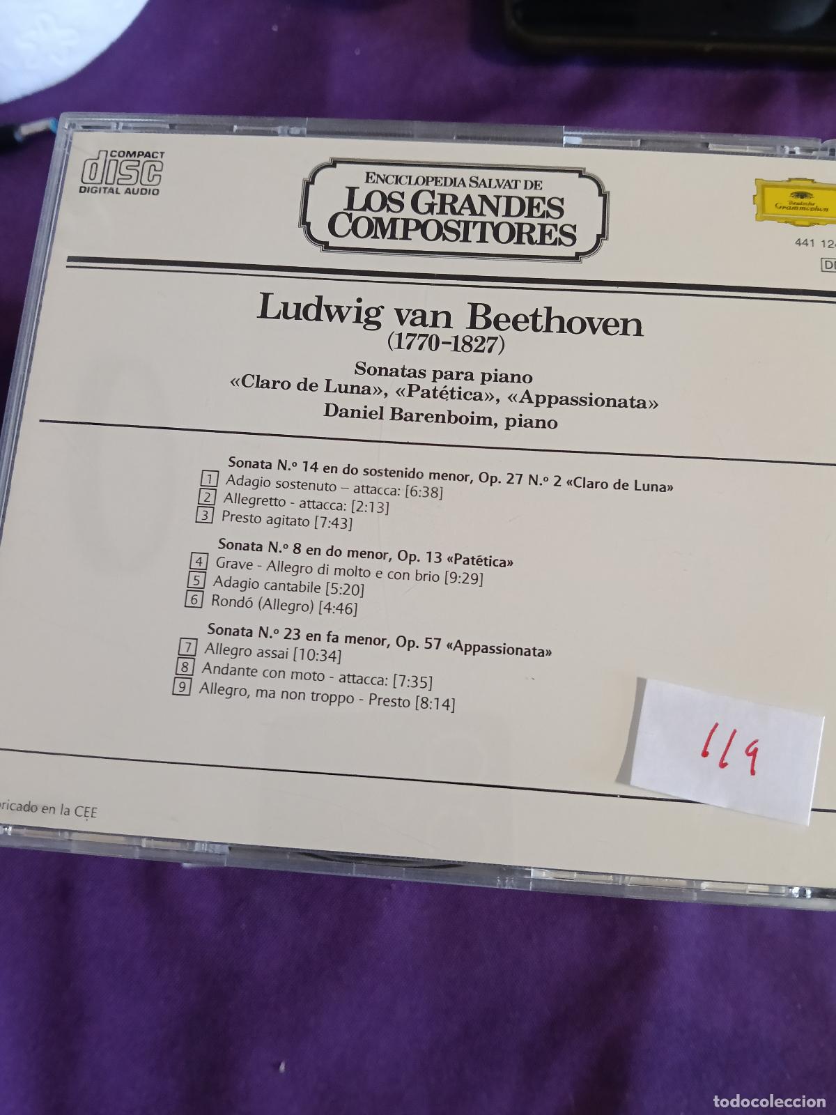 CDs de m&uacute;sica: BEETHOVEN SONATAS 14,8 Y 23 - Foto 2