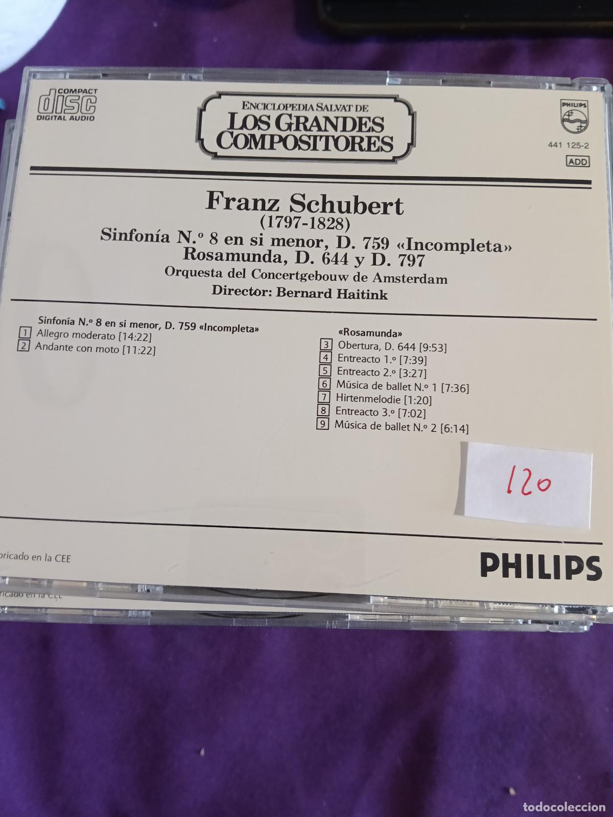 CDs de m&uacute;sica: FRANZ SCHUBERT ROSAMUNDA - Foto 2