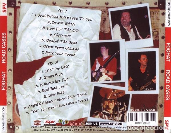 CDs de m&uacute;sica: Foghat - Road Cases (2 CDs) - Foto 2