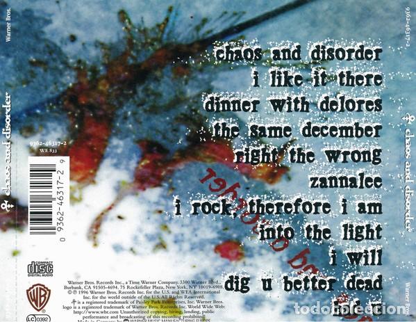 CDs de m&uacute;sica: Prince - Chaos and disorder - Foto 2