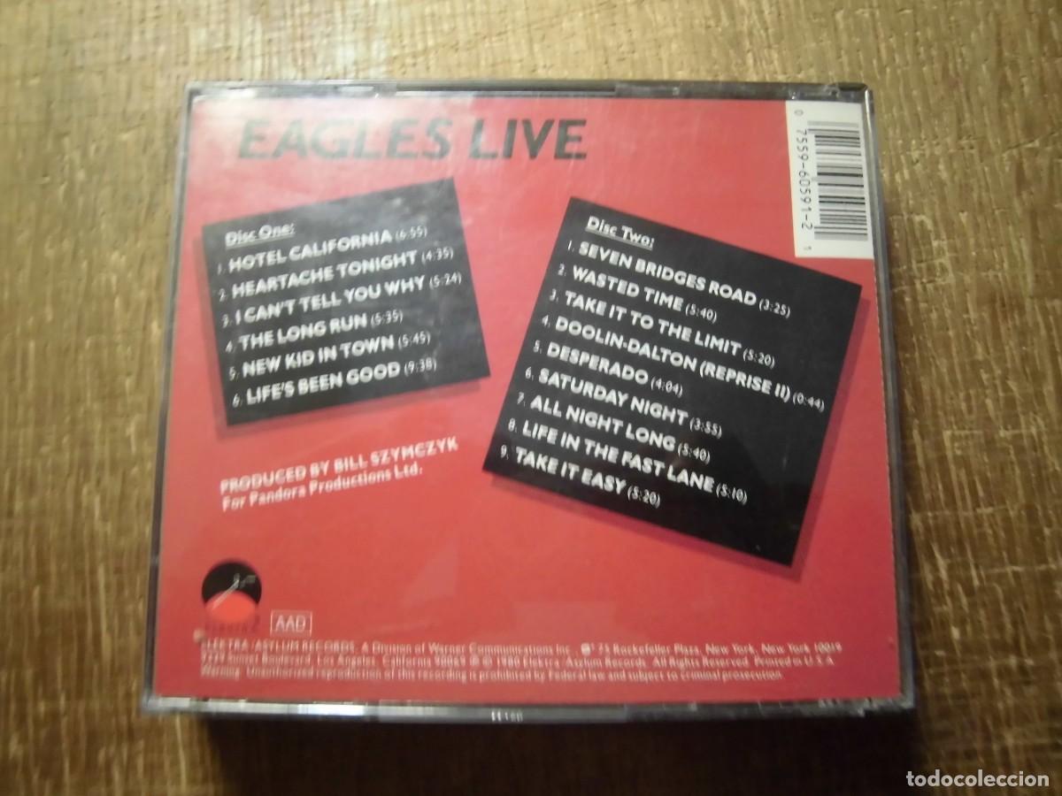 CDs de m&uacute;sica: DOBLE CD EAGLES LIVE - Foto 2