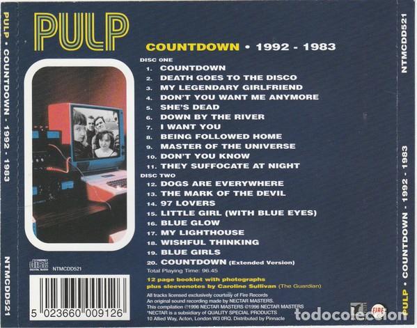 CDs de m&uacute;sica: Pulp - Countdown 1992-1983 (2 CDs) - Foto 2