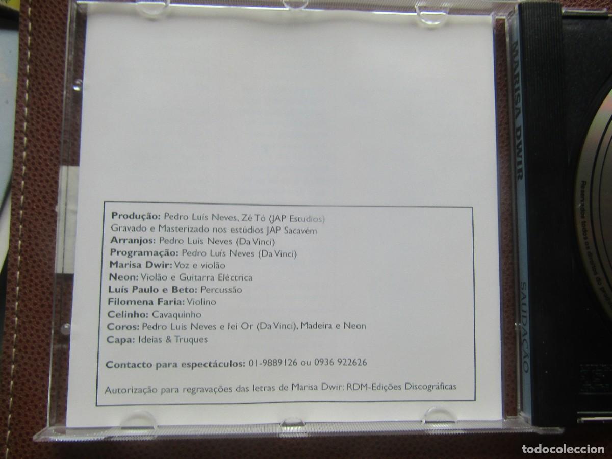 CDs de m&uacute;sica: Marisa Dwir - Sauda&ccedil;&atilde;o - CD - Foto 4