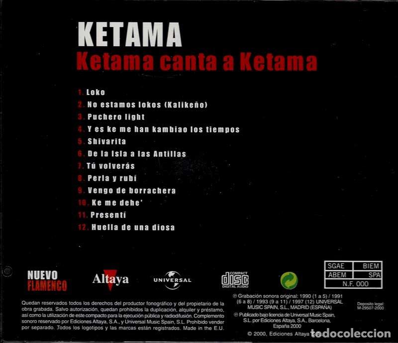 CDs de m&uacute;sica: Ketama - Ketama canta a Ketama. CD - Foto 2