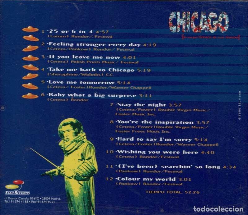 CDs de m&uacute;sica: Chicago - 12 Grandes &Eacute;xitos En Versi&oacute;n Original. CD - Foto 2