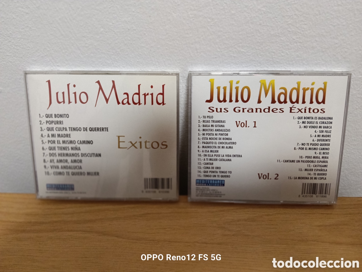 CDs de m&uacute;sica: Dos CD De Julio Madrid, &Eacute;xitos y Grandes &Eacute;xitos - Foto 2
