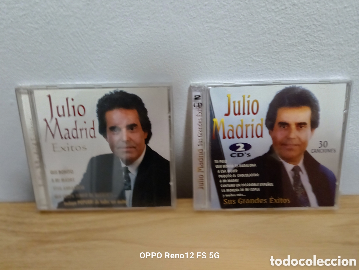 CDs de m&uacute;sica: Dos CD De Julio Madrid, &Eacute;xitos y Grandes &Eacute;xitos - Foto 1