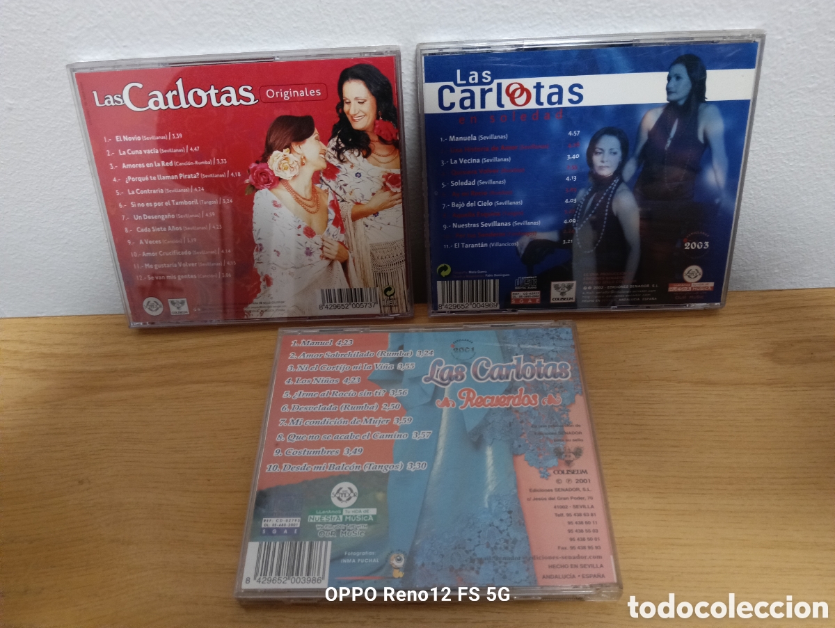 CDs de m&uacute;sica: Tres Cds De Las Carlotas - Foto 2